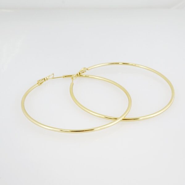 Arete de Acero Bañado en Oro 14k - EA075