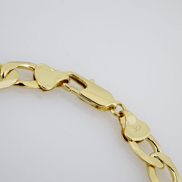Manilla de Hombre en Acero Bañada en Oro 14k - MBR004 - Imagen 3
