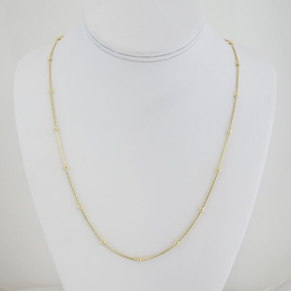 Cadena de Acero Bañada en Oro 14k – CH0132