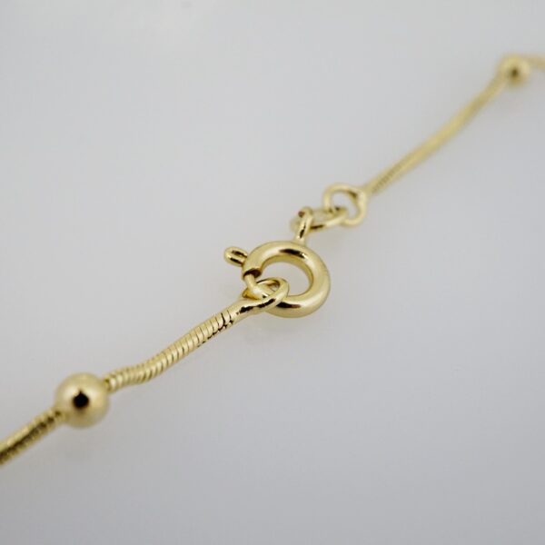 Cadena de Acero Bañada en Oro 14k – CH0132 - Imagen 3
