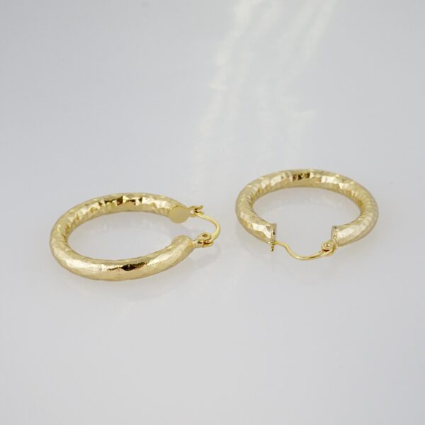 Arete de Acero Bañado en Oro 14k - EA074 - Imagen 2