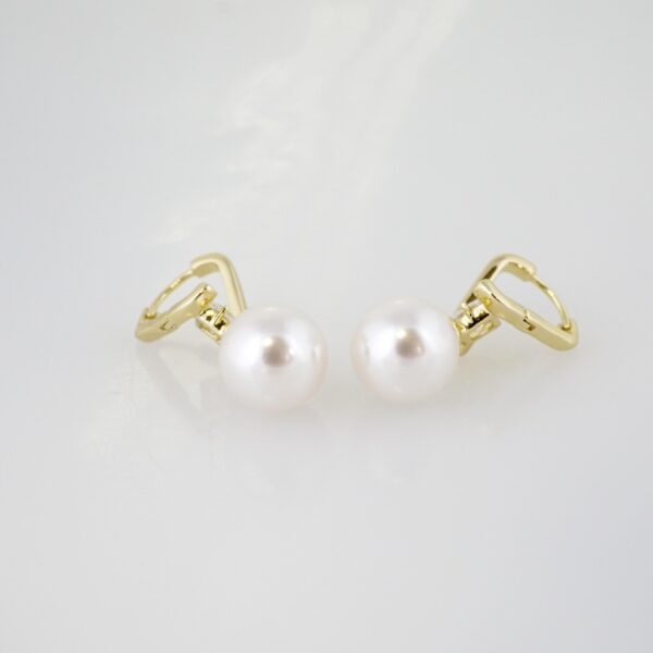Arete de Acero Bañado en Oro 14k - EA393