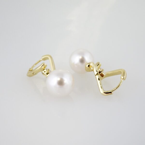 Arete de Acero Bañado en Oro 14k - EA393 - Imagen 2