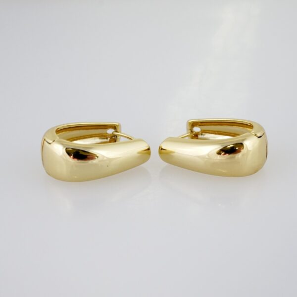 Arete de Acero Bañado en Oro 14k - EA065