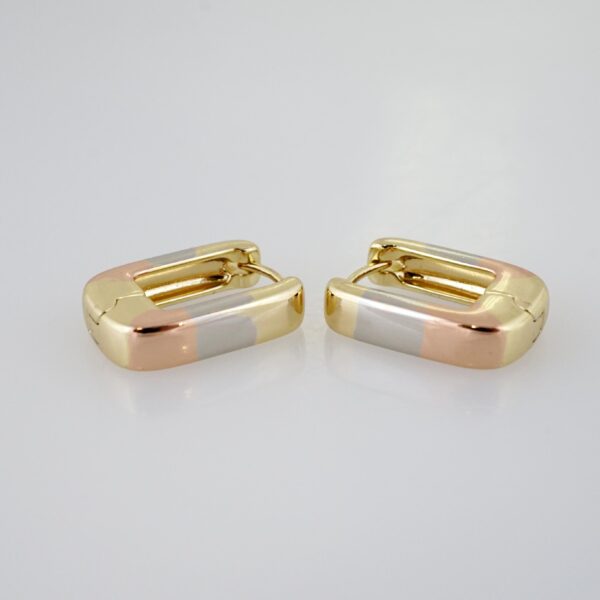 Arete de Acero Bañado en Oro 14k - EA165