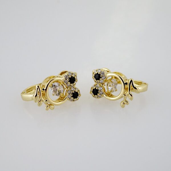 Arete de Acero Bañado en Oro 14k - EA162