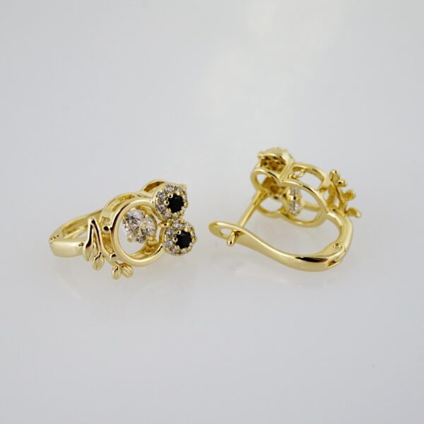 Arete de Acero Bañado en Oro 14k - EA162 - Imagen 2