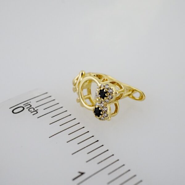 Arete de Acero Bañado en Oro 14k - EA162 - Imagen 3