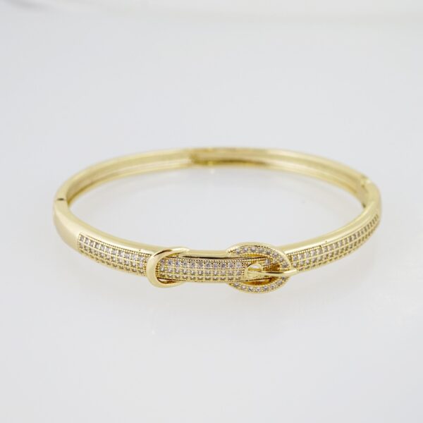 Pulso de Acero Bañado en Oro 14k - BA030
