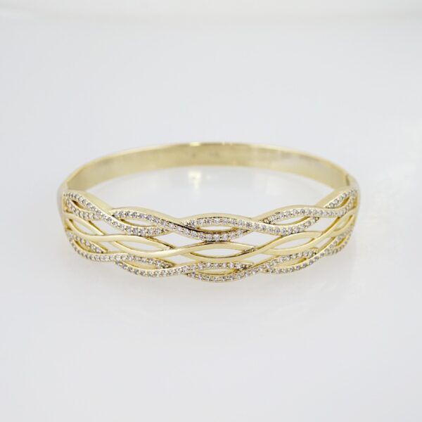 Pulso de Acero Bañado en Oro 14k - BA036