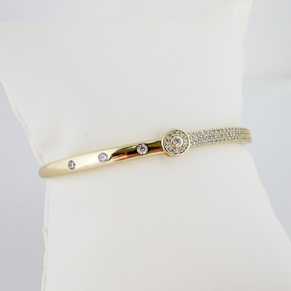 Pulso de Acero Bañado en Oro 14k - BA033 - Imagen 2