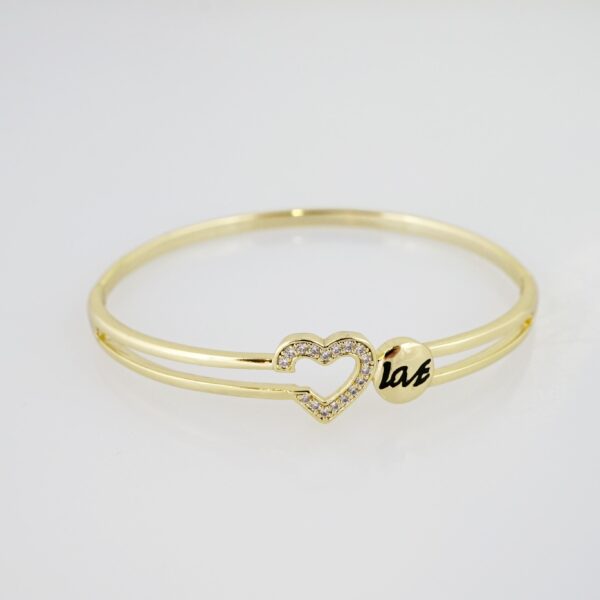 Pulso de Acero Bañado en Oro 14k - BA034
