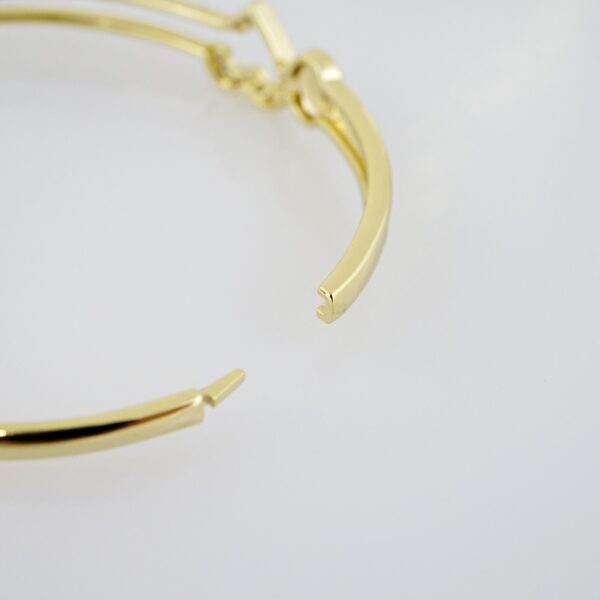 Pulso de Acero Bañado en Oro 14k - BA034 - Imagen 3