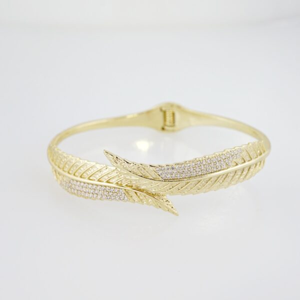 Pulso de Acero Bañado en Oro 14k - BA028