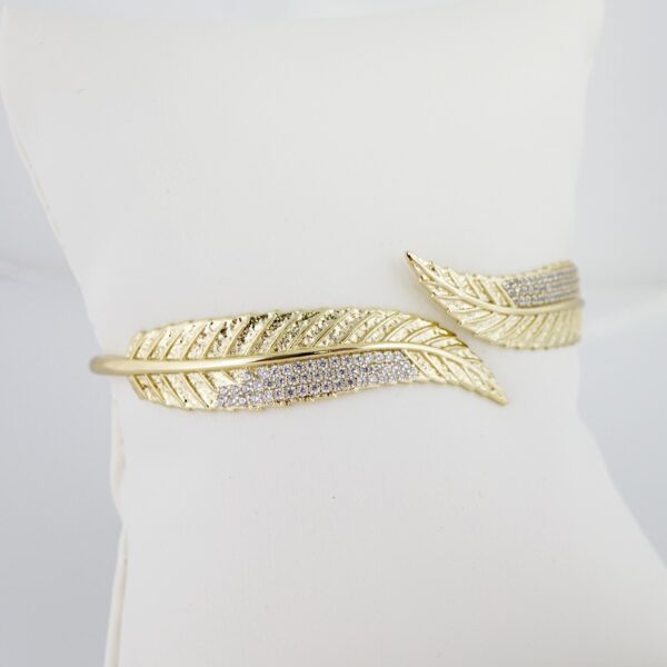 Pulso de Acero Bañado en Oro 14k - BA028 - Imagen 2