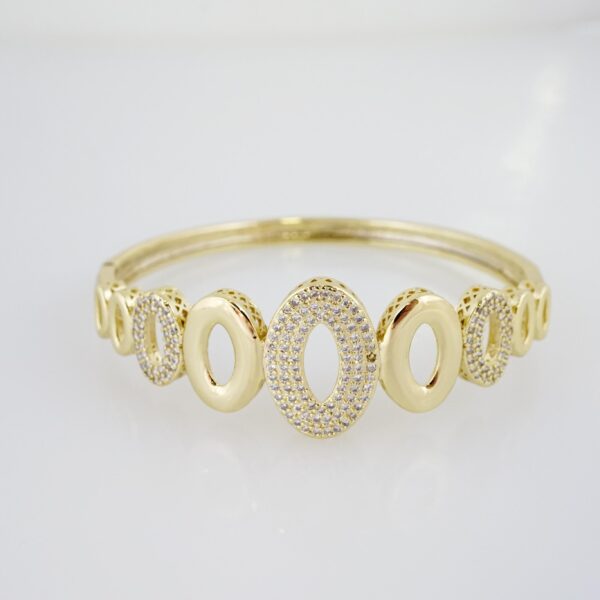 Pulso de Acero Bañado en Oro 14k - BA029