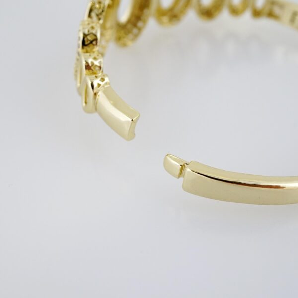Pulso de Acero Bañado en Oro 14k - BA029 - Imagen 3