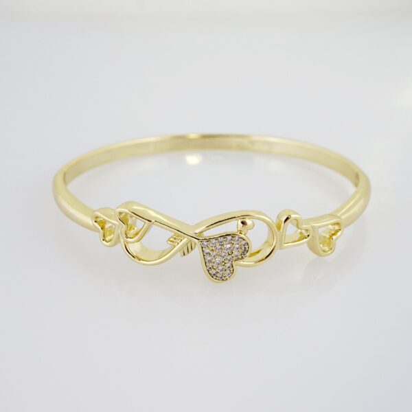 Pulso de Acero Bañado en Oro 14k - BA040