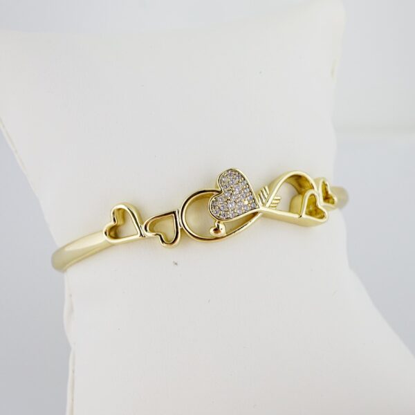 Pulso de Acero Bañado en Oro 14k - BA040 - Imagen 2