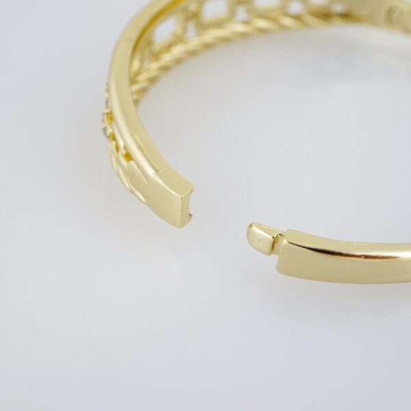 Pulso de Acero Bañado en Oro 14k - BA037 - Imagen 3