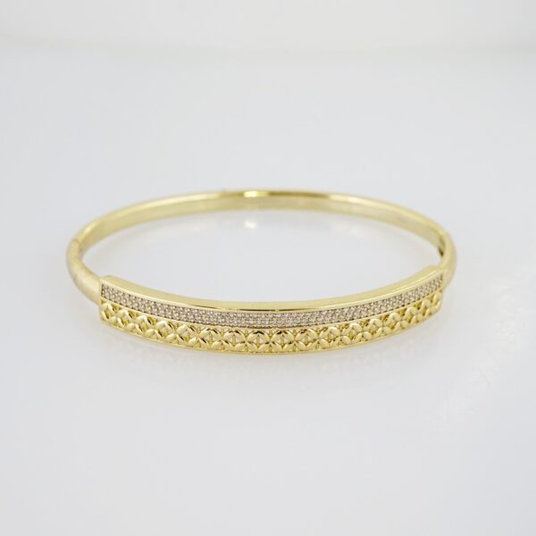 Pulso de Acero Bañado en Oro 14k - BA044