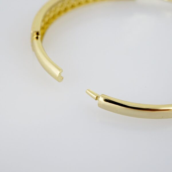 Pulso de Acero Bañado en Oro 14k - BA044 - Imagen 3