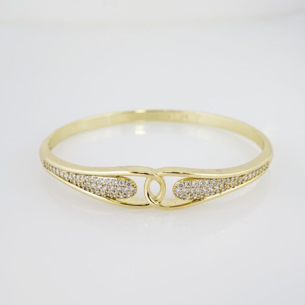 Pulso de Acero Bañado en Oro 14k - BA038