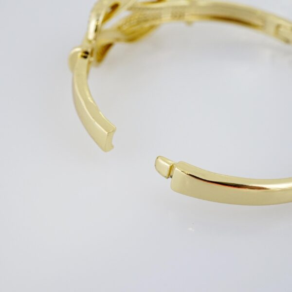 Pulso de Acero Bañado en Oro 14k - BA032 - Imagen 3