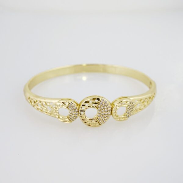 Pulso de Acero Bañado en Oro 14k - BA039