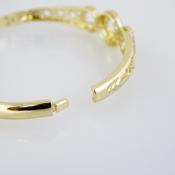 Pulso de Acero Bañado en Oro 14k - BA039 - Imagen 3