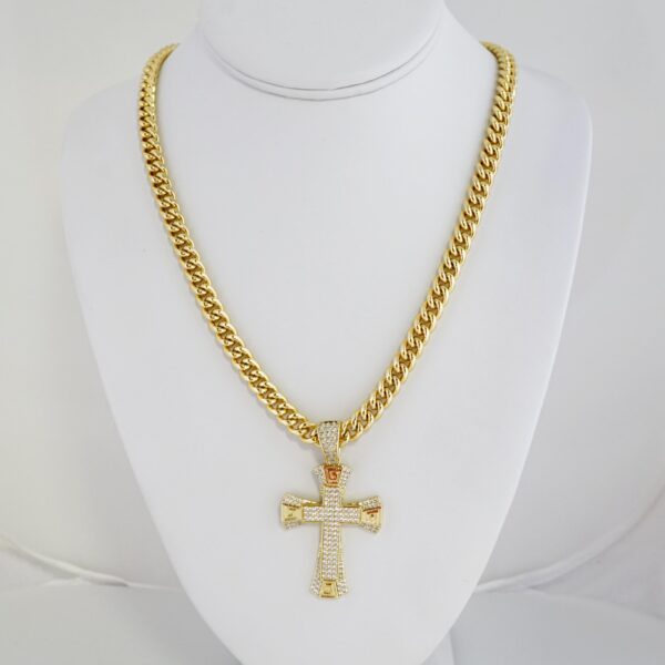 Cadena de Hombre en Acero Bañada en Oro 14k – MCH042