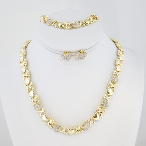 Set de Acero Inoxidable Bañado en Oro 14k - SET003