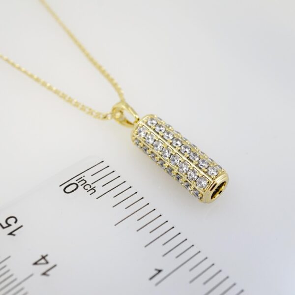 Cadena de Acero Bañada en Oro 14k - CH080 - Imagen 3