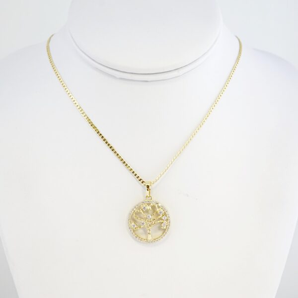 Cadena de Acero Bañada en Oro 14k - CH079