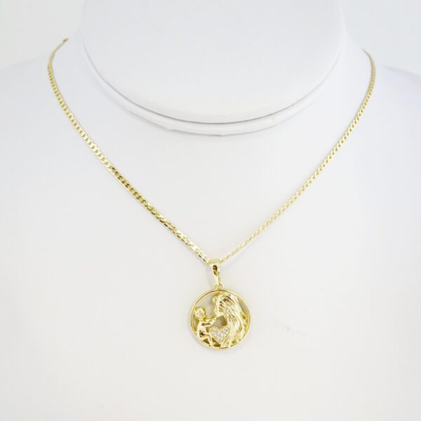 Cadena de Acero Bañada en Oro 14k - CH078