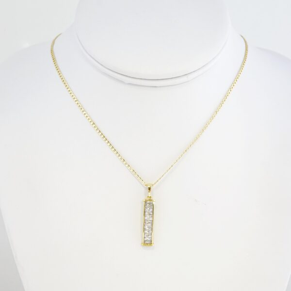Cadena de Acero Bañada en Oro 14k - CH077
