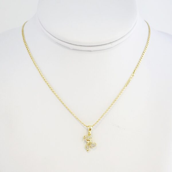 Cadena de Acero Bañada en Oro 14k - CH073