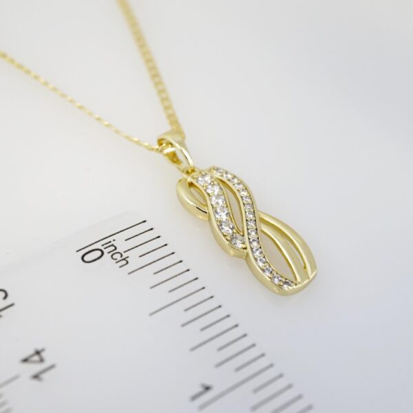 Cadena de Acero Bañada en Oro 14k - CH071 - Imagen 3