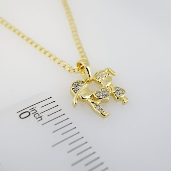 Cadena de Acero Bañada en Oro 14k - CH068 - Imagen 3