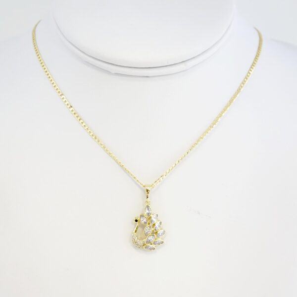 Cadena de Acero Bañada en Oro 14k - CH061