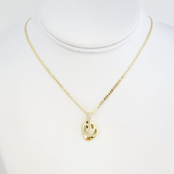 Cadena de Acero Bañada en Oro 14k - CH060