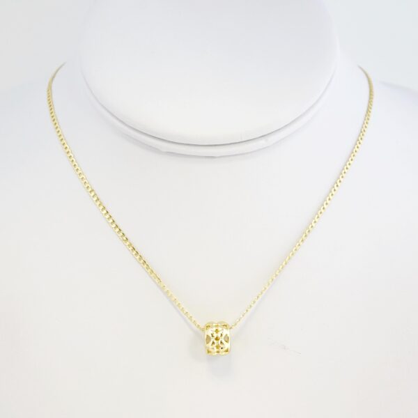 Cadena de Acero Bañada en Oro 14k - CH062