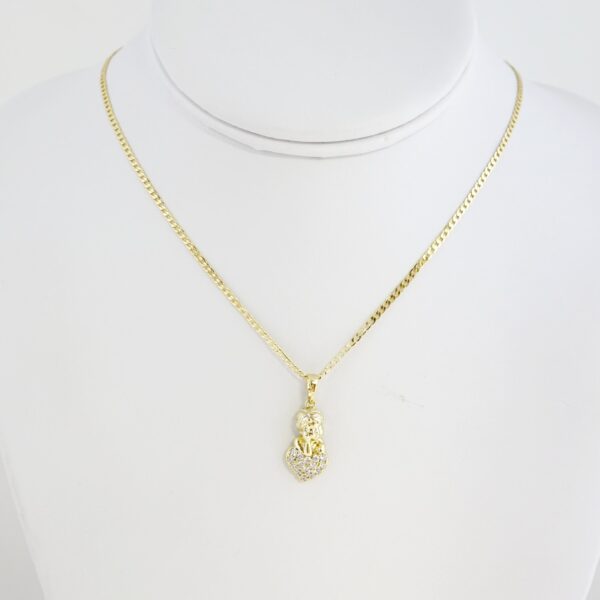 Cadena de Acero Bañada en Oro 14k - CH052
