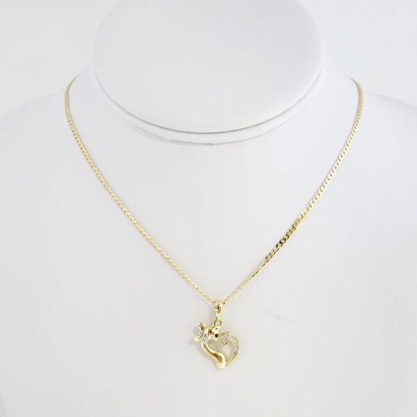 Cadena de Acero Bañada en Oro 14k - CH047