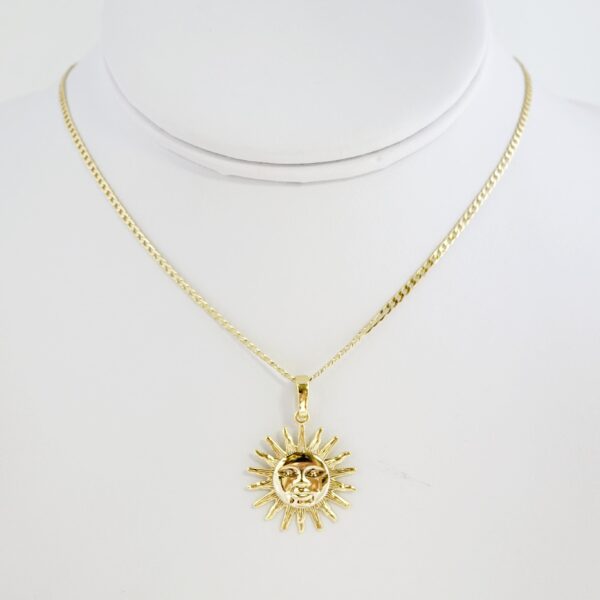 Cadena de Acero Bañada en Oro 14k - CH049