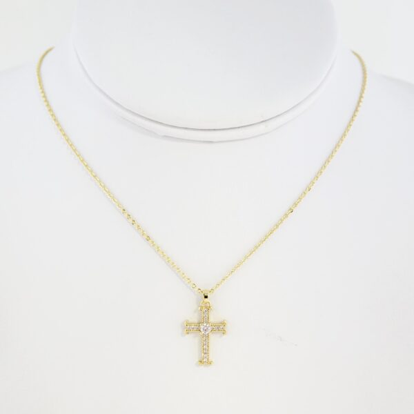 Cadena de Acero Bañada en Oro 14k - CH043