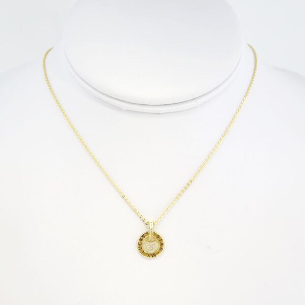 Cadena de Acero Bañada en Oro 14k - CH040