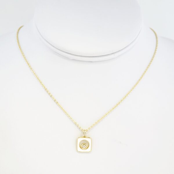 Cadena de Acero Bañada en Oro 14k - CH041