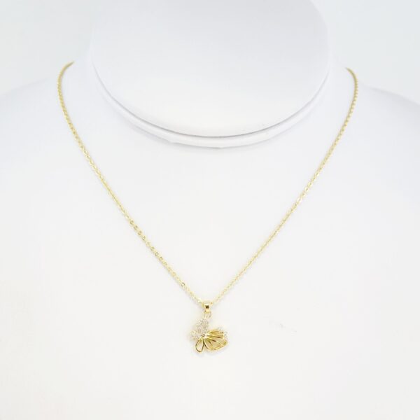 Cadena de Acero Bañada en Oro 14k - CH042