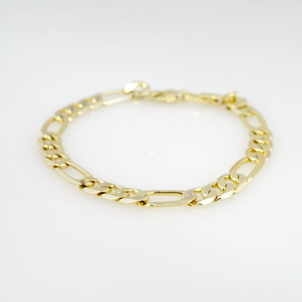 Manilla de Hombre en Acero Bañada en Oro 14k - BR001